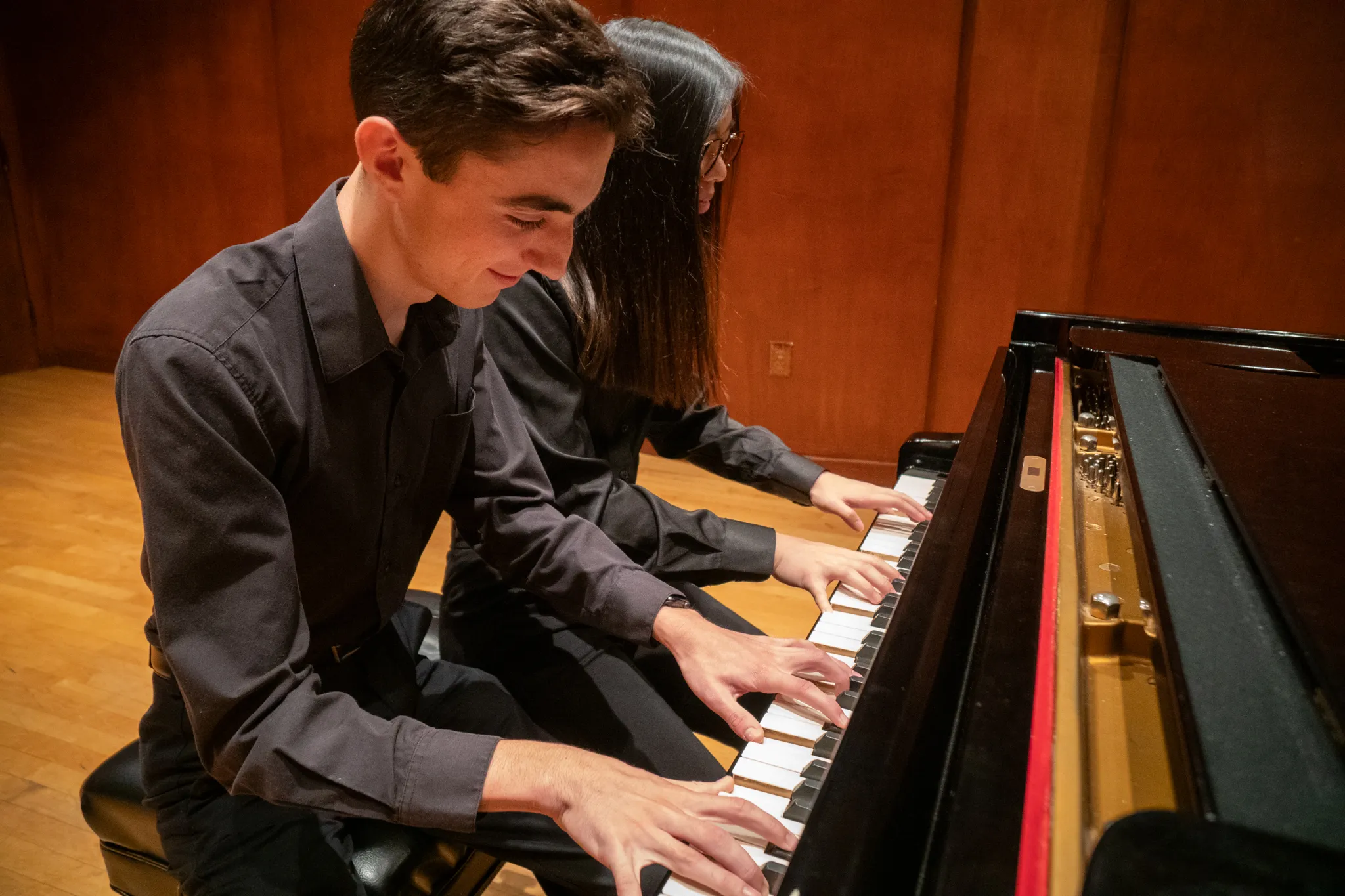Picture of students playing piano