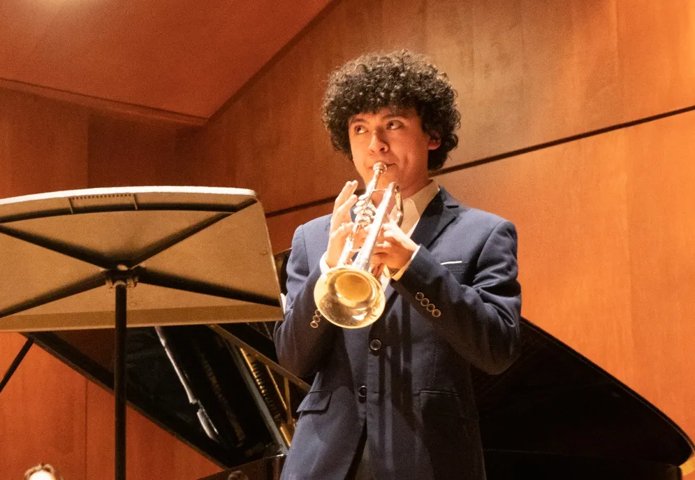 Picture of student playing trumpet